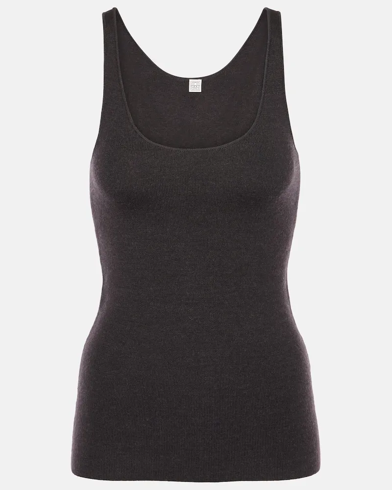 Totême Tank top in misto lana Marrone