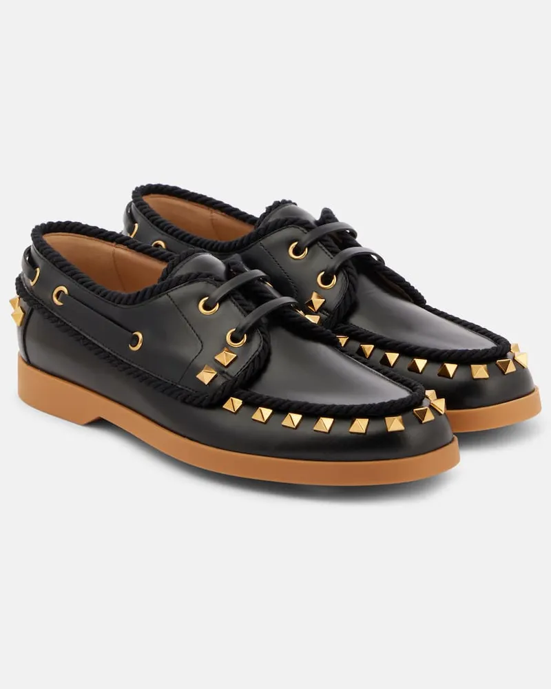 Valentino Garavani Mocassini Avenue in pelle Nero