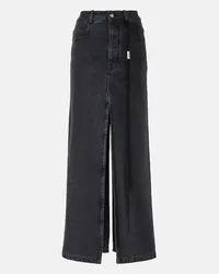 Ann Demeulemeester Gonna lunga di jeans Grigio