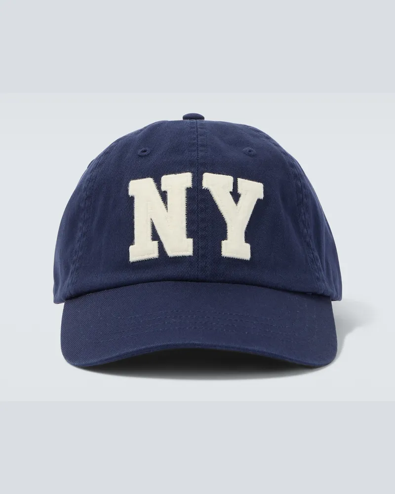 Ralph Lauren Cappelli da baseball in cotone con ricamo Blu