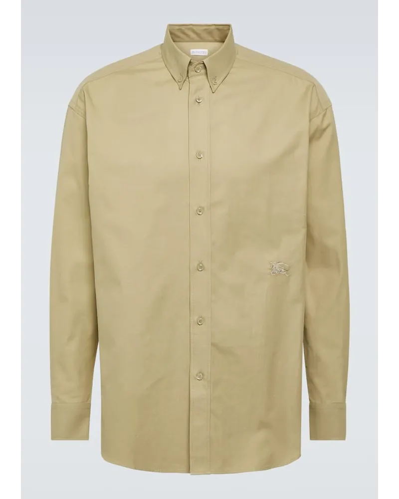 Burberry Camicia Oxford EKD in cotone Marrone