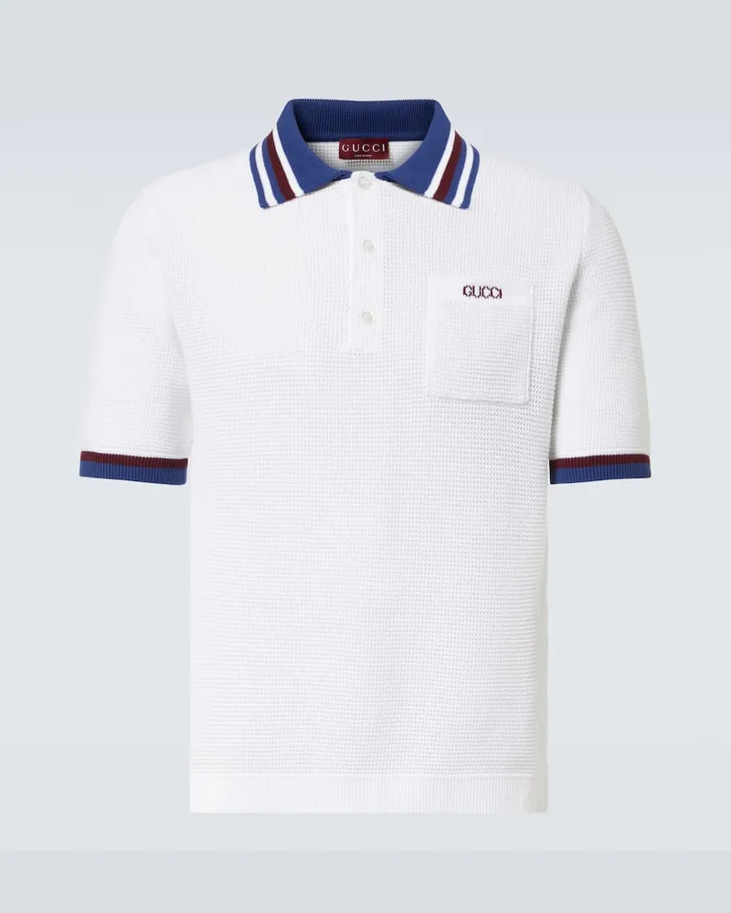 Gucci Polo in piquÃ© di cotone Bianco