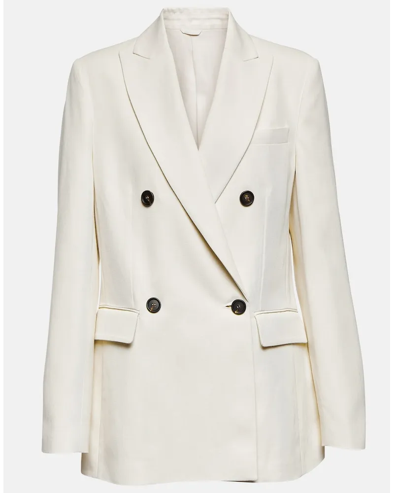 Brunello Cucinelli Blazer doppiopetto Neutro