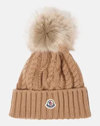 Moncler Berretto in lana e cashmere Nero