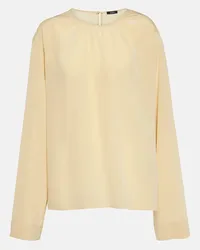 Joseph Blusa Braidwood in crêpe di seta Beige