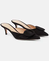 Gianvito Rossi Mules Portofino 55 in suede Nero