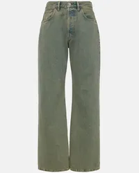 Acne Studios Jeans a gamba larga 2021F a vita media Blu