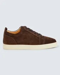 Christian Louboutin Sneakers Louis Junior in suede Marrone