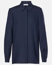 Gabriela Hearst Camicia Delmer in lino Blu