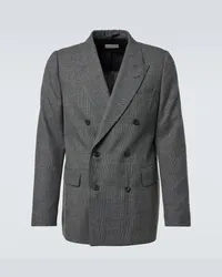 Dries van Noten Blazer doppiopetto in lana Grigio