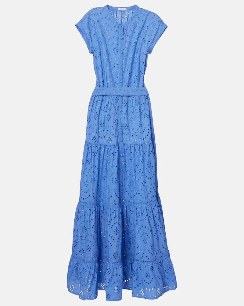 Poupette St Barth Abito chemisier Kora in cotone Blu