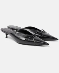 Balenciaga Mules Knife Bow in pelle Nero