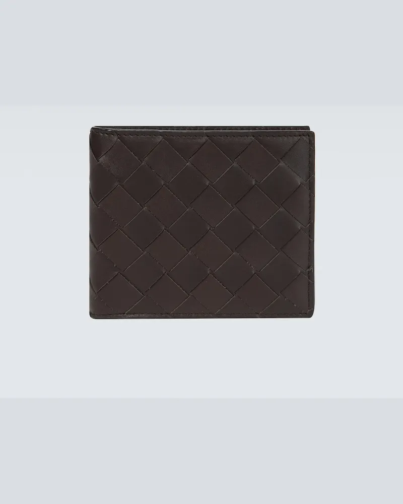 Bottega Veneta Portafoglio in pelle Intrecciato Marrone