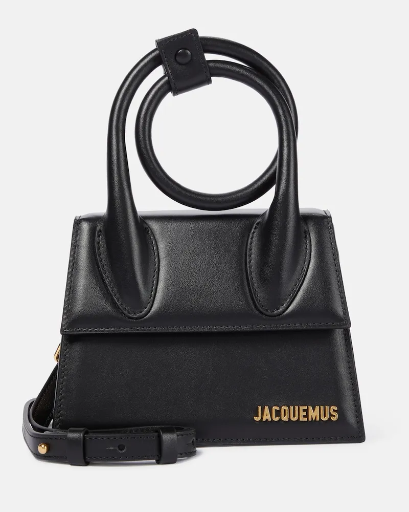 Jacquemus Borsa Le Chiquito Noeud in pelle Nero