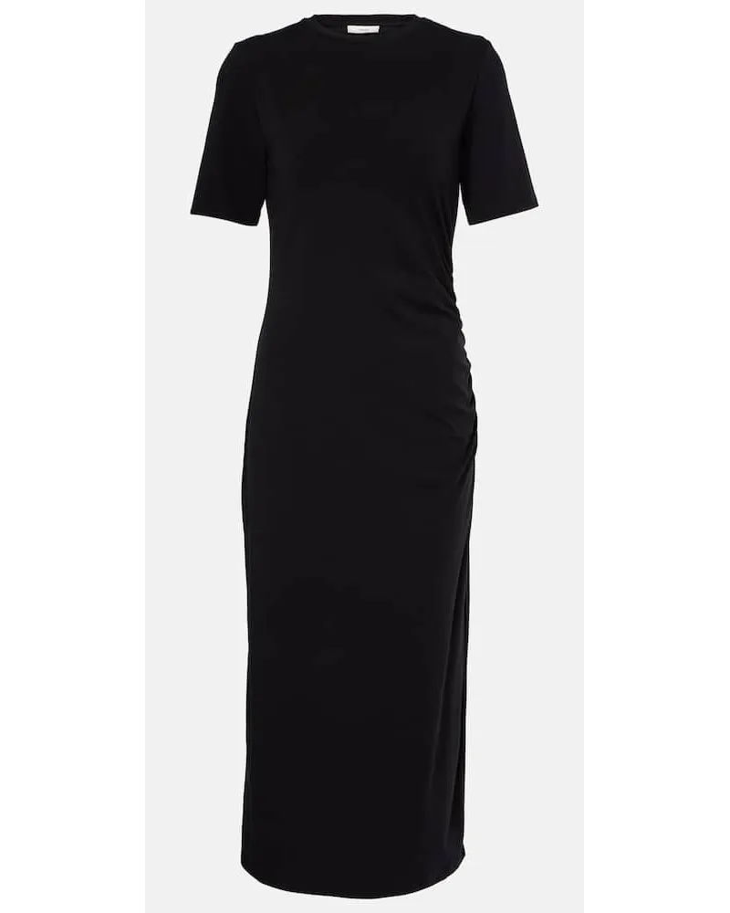 Vince Abito midi in misto cotone Nero