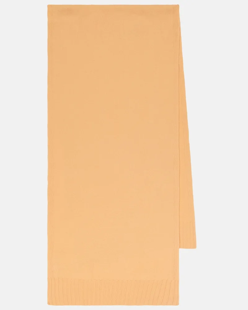 Jil Sander Sciarpa in maglia di lana a coste Rosa