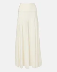 Alaïa Alaïa Gonna lunga in lana vergine Bianco