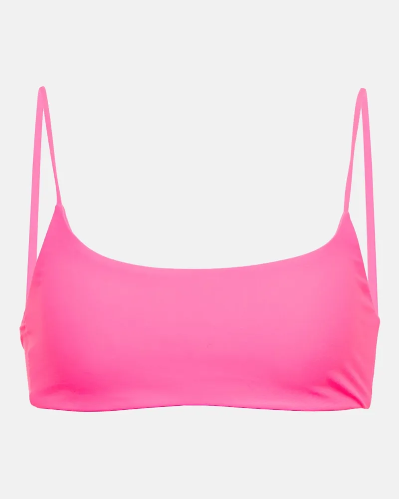 JADE SWIM Top bikini Muse Scoop Rosa