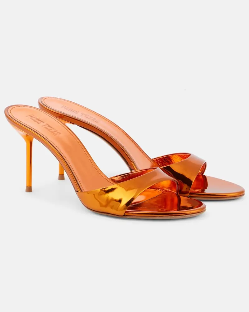 Paris Texas Sandali Lidia 70 in pelle metallizzata Arancione