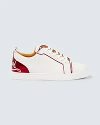 Christian Louboutin Sneakers Fun Louis Junior in pelle Bianco