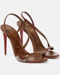 Christian Louboutin Sandali Nudes Rosalie in pelle Marrone