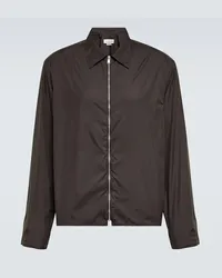 Lanvin Giacca camicia con zip Marrone