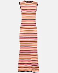 Missoni Abito midi in maglia di misto cotone Multicolore