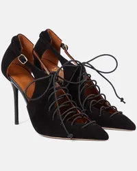 Malone Souliers Pumps Montana 100 in suede Nero