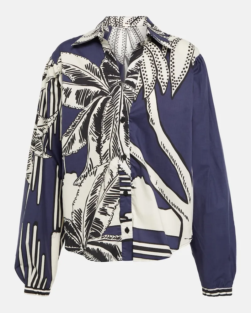 Johanna Ortiz Camicia Encanto SeÃ±orial in cotone Blu