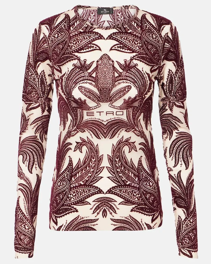 Etro Top con stampa paisley Multicolore