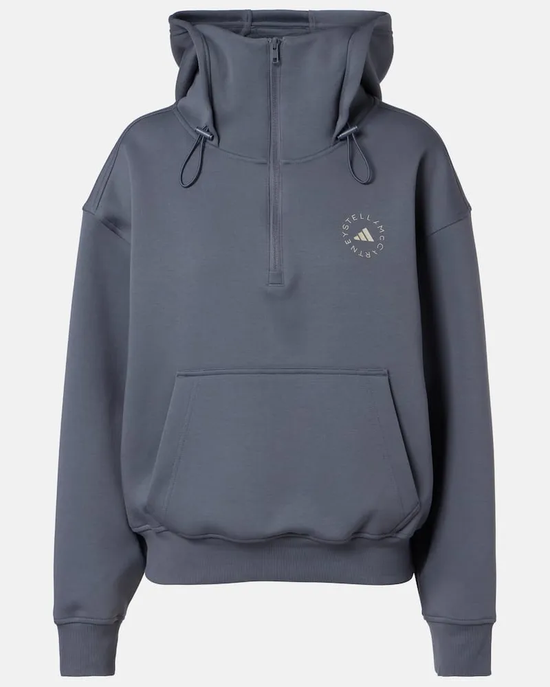 adidas Felpa con cappuccio e zip Grigio