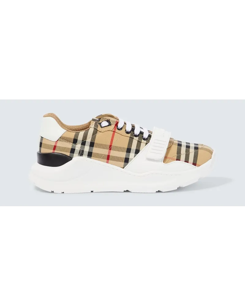 Burberry Sneakers in canvas Burberry Check Beige