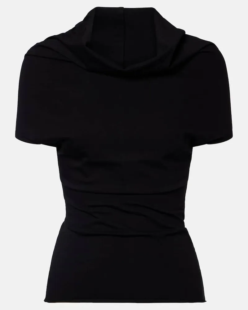 Rick Owens T-shirt Shroud in jersey di cotone Nero