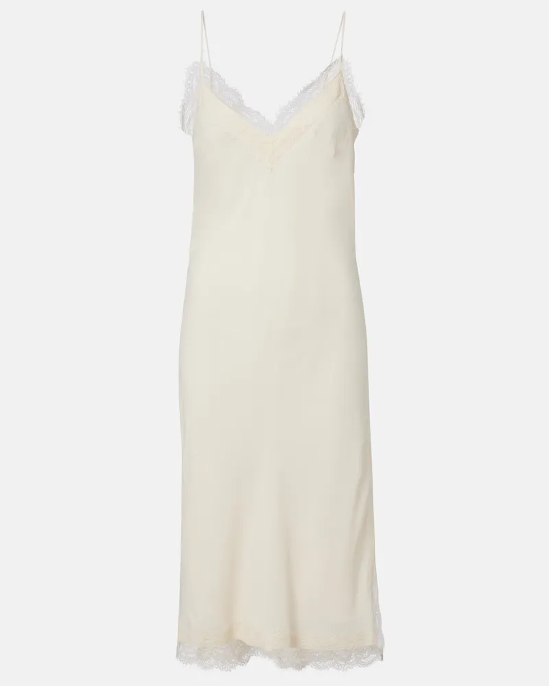 Róhe RÃ³he Abito sottoveste con pizzo Bianco