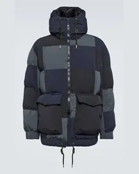 Sacai Piumino patchwork Nero