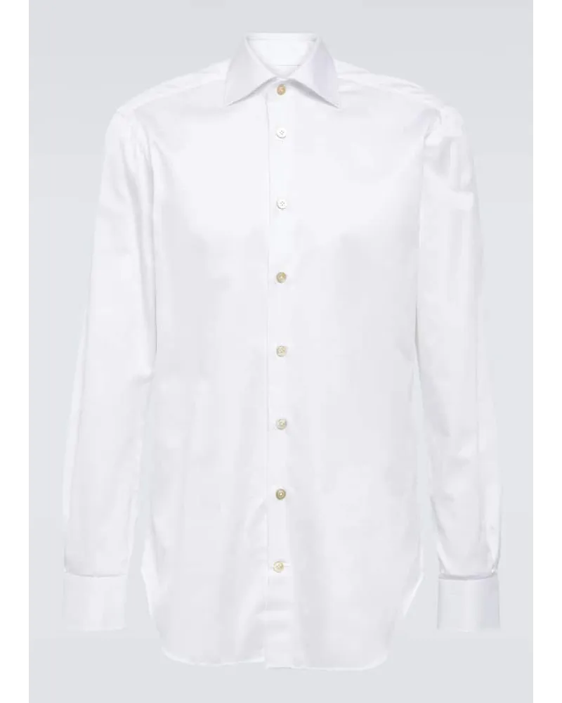 Kiton Camicia in cotone Bianco