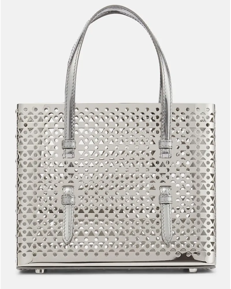 Alaïa AlaÃ¯a Borsa a spalla Le Mina 20 New Vienne Argento