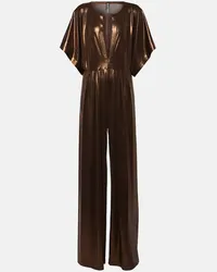 Norma Kamali Jumpsuit Rectangle Jog in jersey Marrone