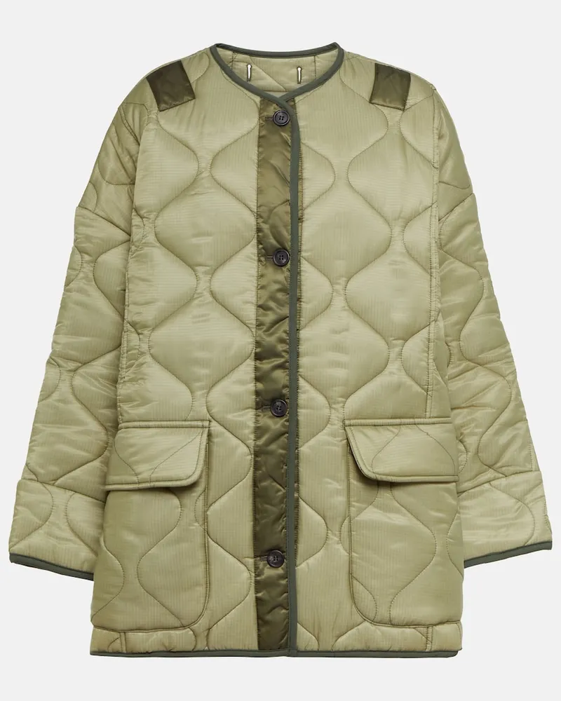 FRANKIE Shop Giacca trapuntata oversize Teddy Verde