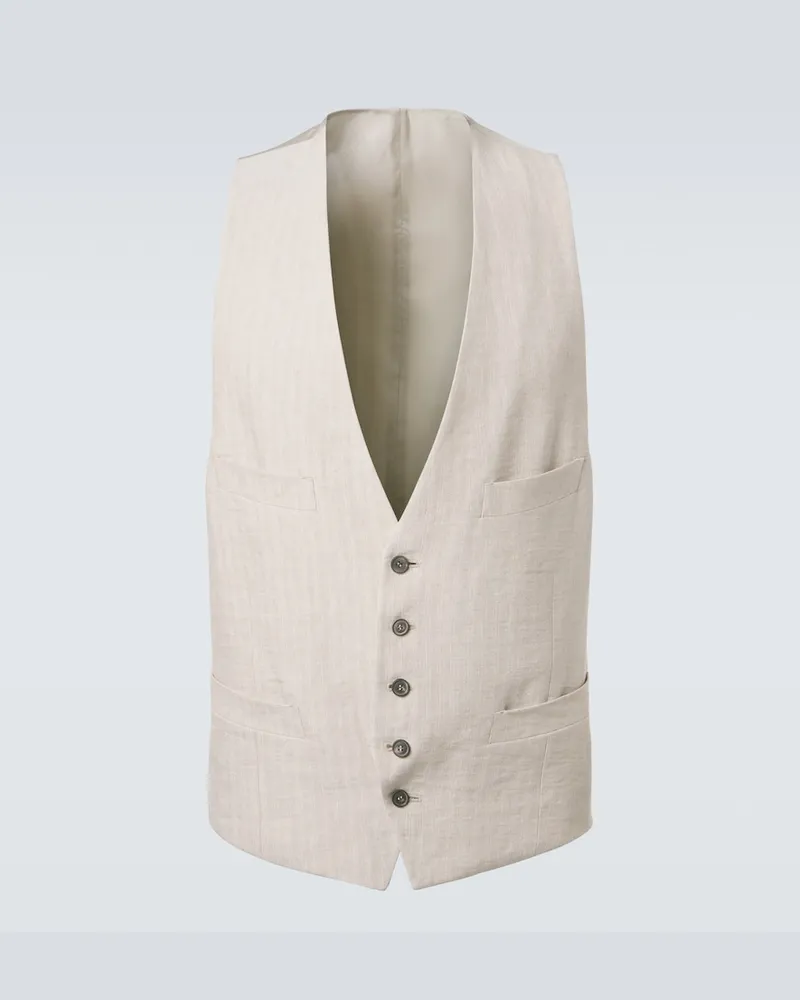 Giorgio Armani Gilet Archivio Beige