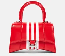 Balenciaga x adidas - Borsa a tracolla Hourglass XS in pelle Rosso