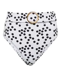 Alexandra Miro Slip bikini Ursula a pois Bianco