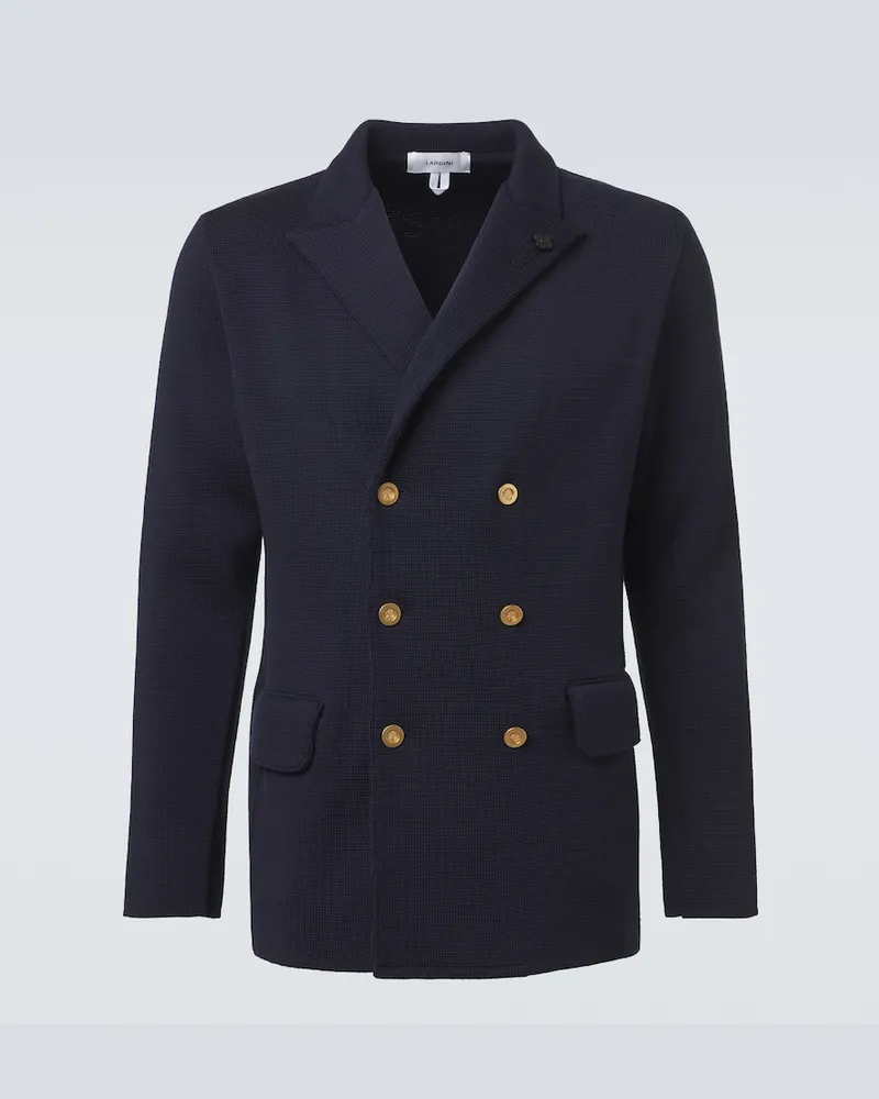 LARDINI Blazer doppiopetto in lana vergine Blu