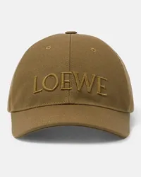 Loewe Paula's Ibiza - Cappello da baseball in canvas Verde