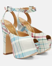 Vivienne Westwood Sandali Vargas in pelle con plateau Multicolore