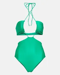 JADE SWIM Costume intero con cut-out Verde