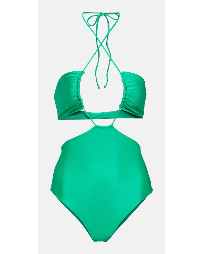 JADE SWIM Costume intero con cut-out Verde