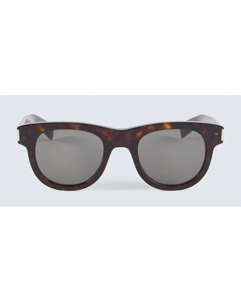 Saint Laurent Occhiali da sole squadrati SL 571 Marrone