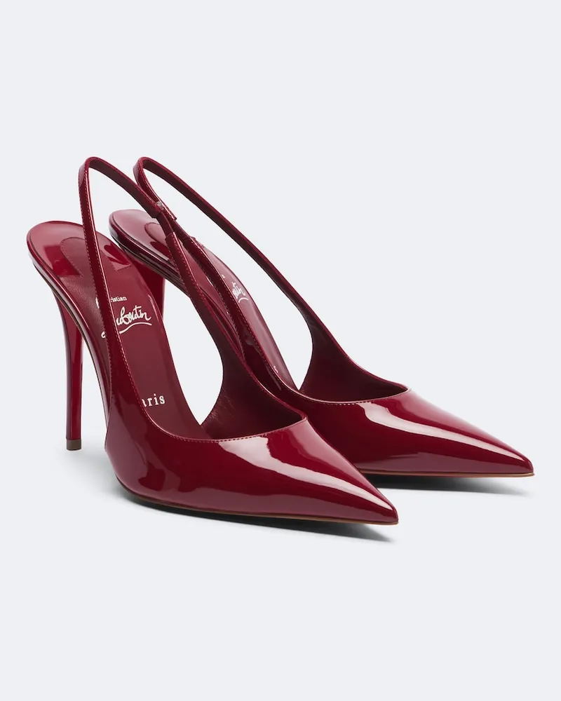 Christian Louboutin Pumps slingback Miss Z in vernice Rosso