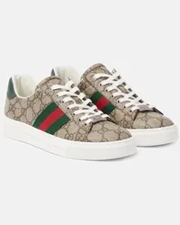 Gucci Sneakers Ace con pelle GG Beige